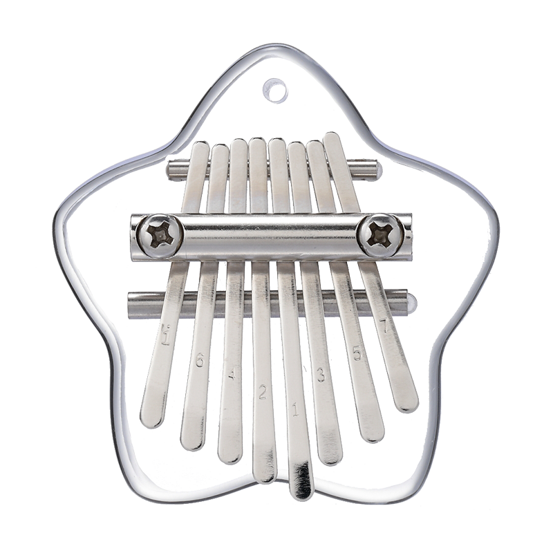 【Engravable】Huashu 8/17/21 Keys Acrylic C Major Kalimba for Mindfulness - Transparent Star