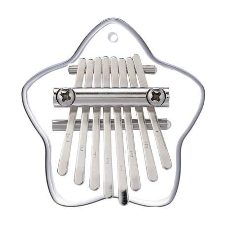 【Engravable】Huashu 8/17/21 Keys Acrylic C Major Kalimba for Mindfulness - Transparent Star