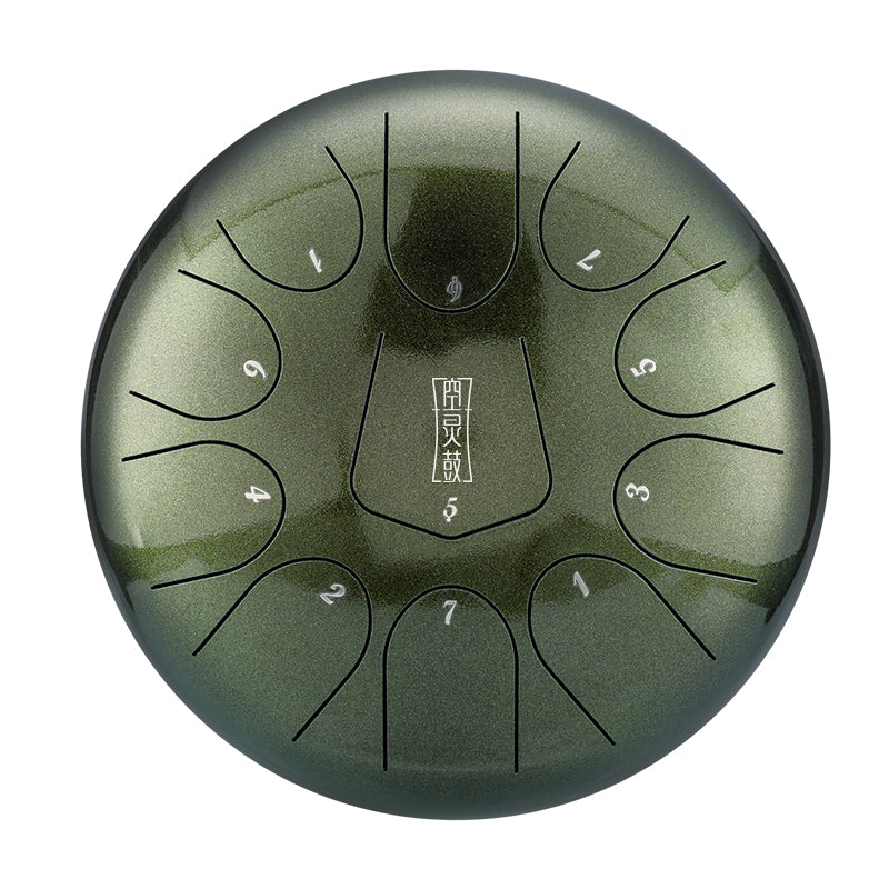 HLURU 304 Złota Stal Dzwonek na Język 10 Cali 11 Notek Dzwonek (Nowy Trójkąt) do Relaxacji