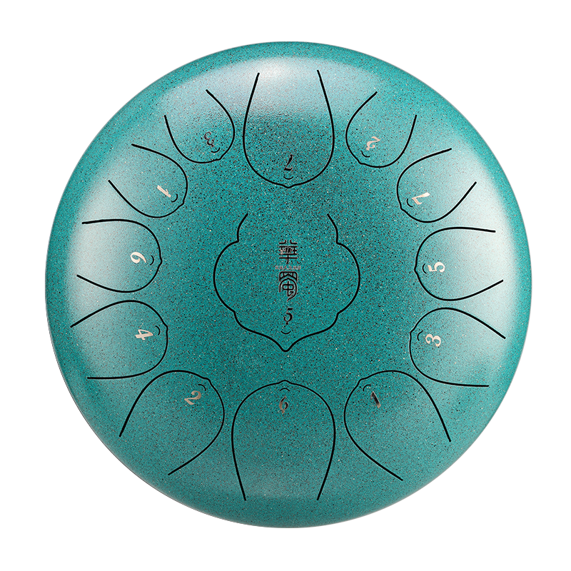 HUASHU Dzwon zębowy z stali węglowej 10 cali 11 nut F-dur do edukacji przedrodzowej - Dzwon zębowy THD Lotus