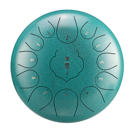 HUASHU Dzwon zębowy z stali węglowej 10 cali 11 nut F-dur do edukacji przedrodzowej - Dzwon zębowy THD Lotus