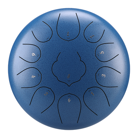 HUASHU Dzwon zębowy z stali węglowej 10 cali 11 nut F-dur do edukacji przedrodzowej - Dzwon zębowy THD Lotus