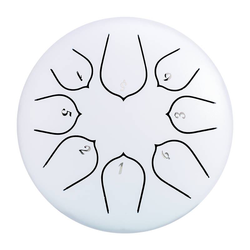 HUASHU Dzwon zębaty z stali węglowej 6 cali 8 nut C5 Major do relaksu - Ulepszony Dzwon zębaty Lotus