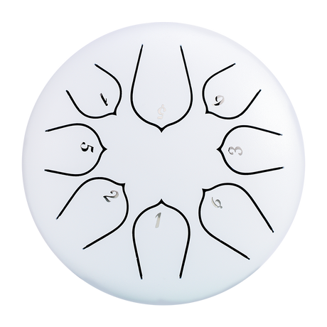 HUASHU Dzwon zębaty z stali węglowej 6 cali 8 nut C5 Major do relaksu - Ulepszony Dzwon zębaty Lotus