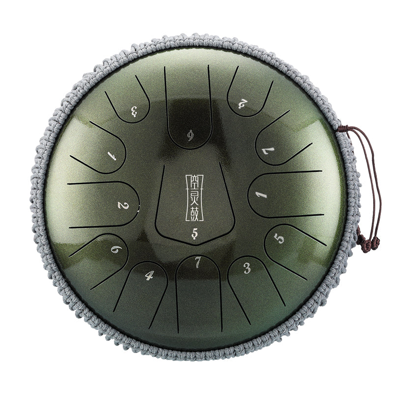 HLURU 304 Złota Stal Dzwonek na Język 12 Cali 13 Notek Dzwonki Tank (Nowy Trójkąt) do Terapii Słuchu