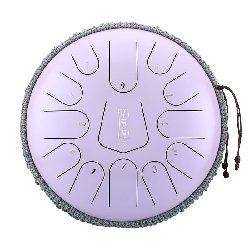 HLURU 304 Złota Stal Dzwonek na Język 12 Cali 13 Notek Dzwonki Tank (Nowy Trójkąt) do Terapii Słuchu