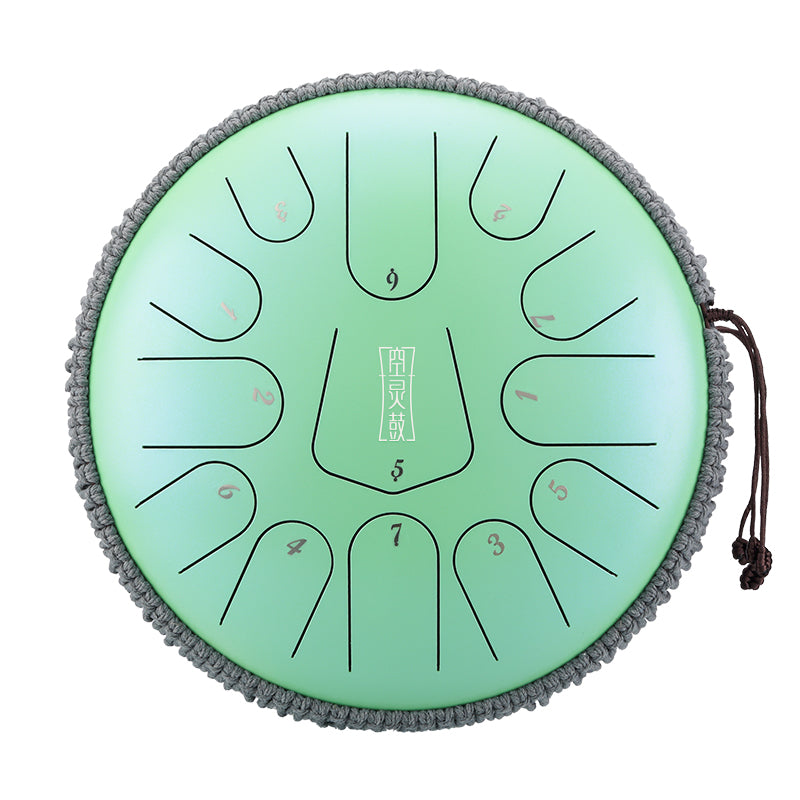 HLURU 304 Złota Stal Dzwonek na Język 12 Cali 13 Notek Dzwonki Tank (Nowy Trójkąt) do Terapii Słuchu