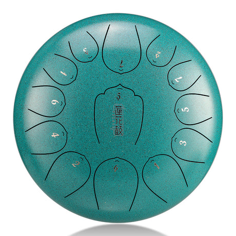 Huashu 탄소강 텅드럼 12인치 13음 C장조 소셜 모임용 - 업그레이드 로즈 텅드럼