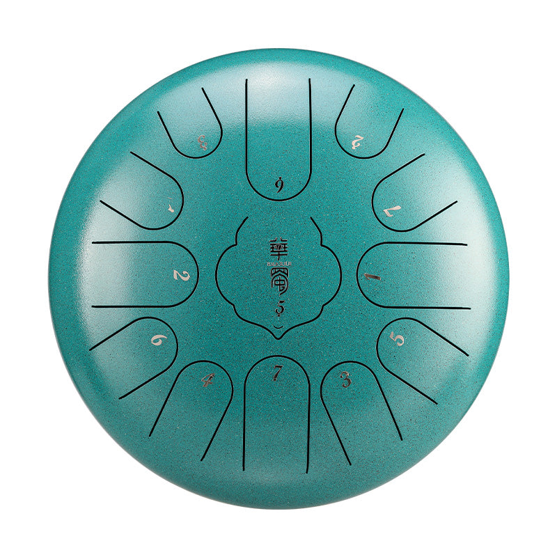 HUASHU Dzwonki z stali węglowej 12 cali 13 nut C-dur do wyrazu twórczego - RUYIN Dzwonki z językiem