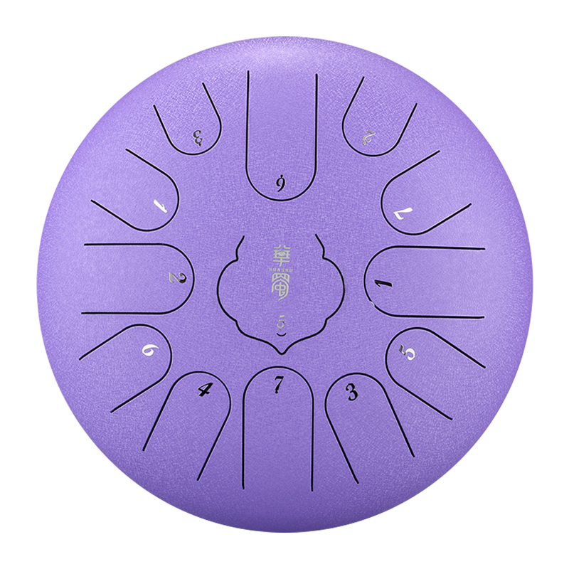 HUASHU Dzwonki z stali węglowej 12 cali 13 nut C-dur do wyrazu twórczego - RUYIN Dzwonki z językiem