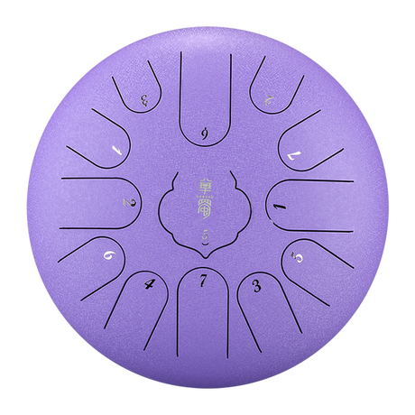 HUASHU Dzwonki z stali węglowej 12 cali 13 nut C-dur do wyrazu twórczego - RUYIN Dzwonki z językiem