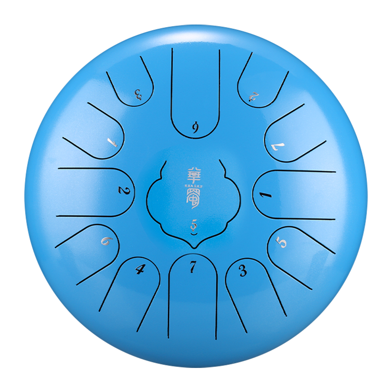 HUASHU Dzwonki z stali węglowej 12 cali 13 nut C-dur do wyrazu twórczego - RUYIN Dzwonki z językiem