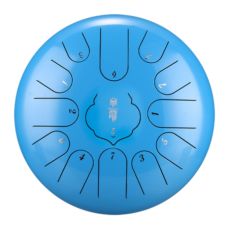 HUASHU Dzwonki z stali węglowej 12 cali 13 nut C-dur do wyrazu twórczego - RUYIN Dzwonki z językiem