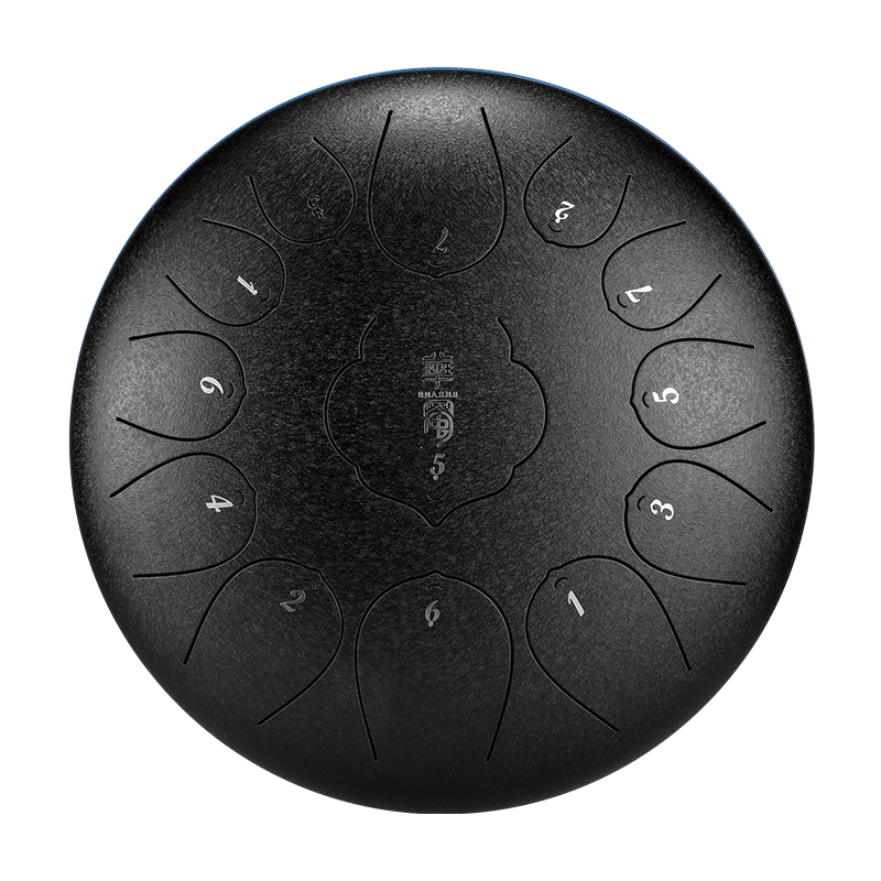 HUASHU Dzwon zębowy z stali węglowej 12 cali 13 nut C-dur do praktyk duchowych - Dzwon zębowy THD Lotus