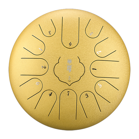 HUASHU Dzwonki z stali węglowej 12 cali 13 nut C-dur do wyrazu twórczego - RUYIN Dzwonki z językiem