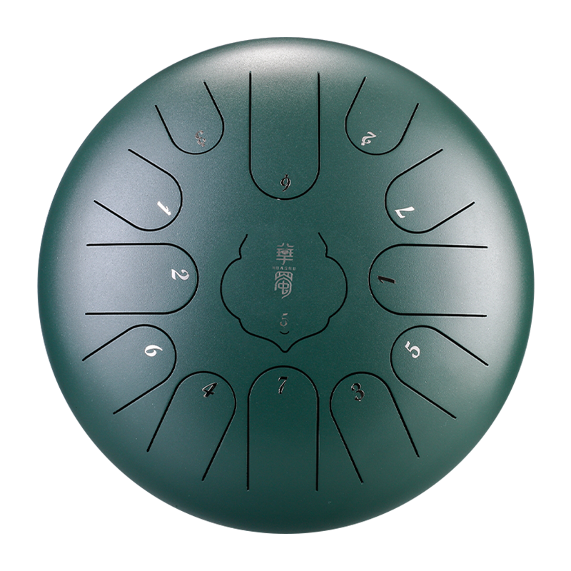 HUASHU Dzwonki z stali węglowej 12 cali 13 nut C-dur do wyrazu twórczego - RUYIN Dzwonki z językiem