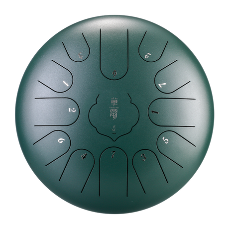 HUASHU Dzwonki z stali węglowej 12 cali 13 nut C-dur do wyrazu twórczego - RUYIN Dzwonki z językiem