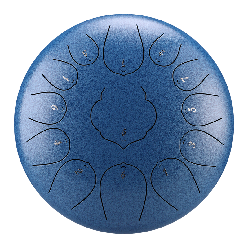 HUASHU Dzwon zębowy z stali węglowej 12 cali 13 nut C-dur do praktyk duchowych - Dzwon zębowy THD Lotus