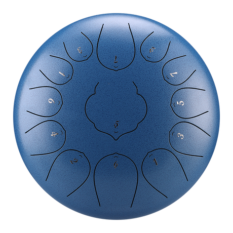 HUASHU Dzwon zębowy z stali węglowej 12 cali 13 nut C-dur do praktyk duchowych - Dzwon zębowy THD Lotus