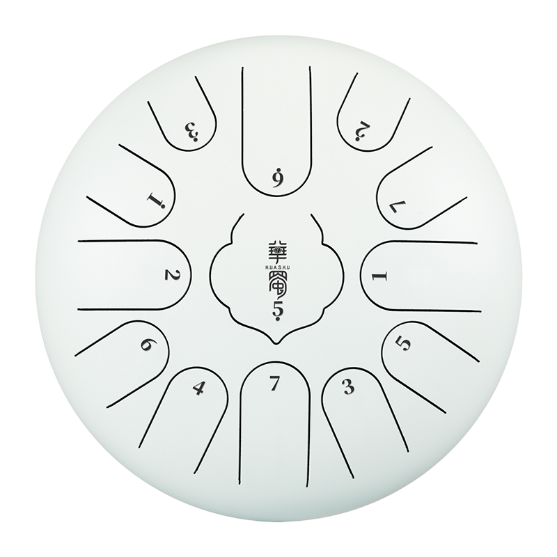 HUASHU Dzwonki z stali węglowej 12 cali 13 nut C-dur do wyrazu twórczego - RUYIN Dzwonki z językiem