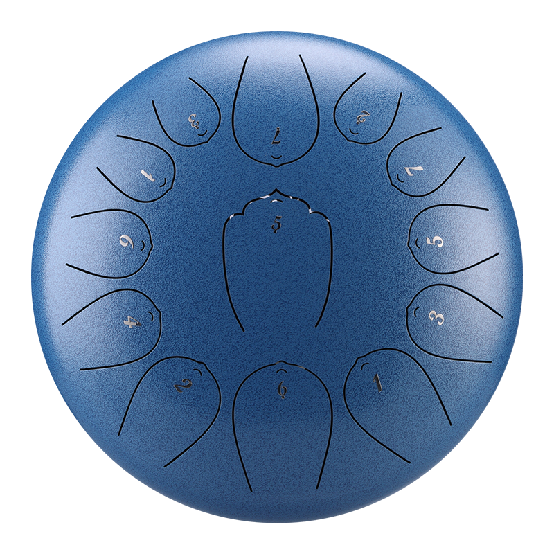 HUASHU Dzwon zębaty z stali węglowej 12 cali 13 nut C-dur na spotkania społeczne - Ulepszenie Dzwonu zębatego Lotus