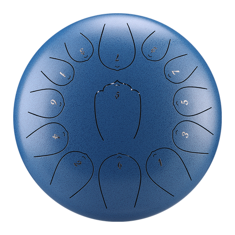 Huashu 탄소강 텅드럼 12인치 13음 C장조 소셜 모임용 - 업그레이드 로즈 텅드럼