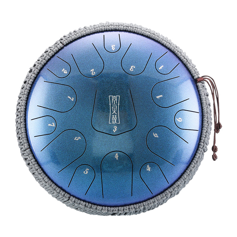 HLURU 304 Złota Stal Dzwonki na Język 14 Cali 15 Notek Dzwonki Zbiornikowe (Nowy Trójkąt) do Praktyk Ducha