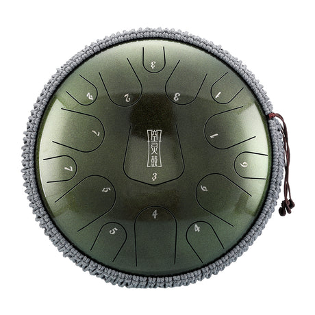 HLURU 304 Złota Stal Dzwonki na Język 14 Cali 15 Notek Dzwonki Zbiornikowe (Nowy Trójkąt) do Praktyk Ducha