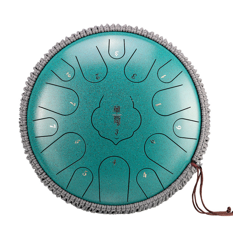 HUASHU Dzwon zębowy z stali węglowej 13 cali 15 nut C-dur do terapii muzycznej - RUYIN Dzwon zębowy