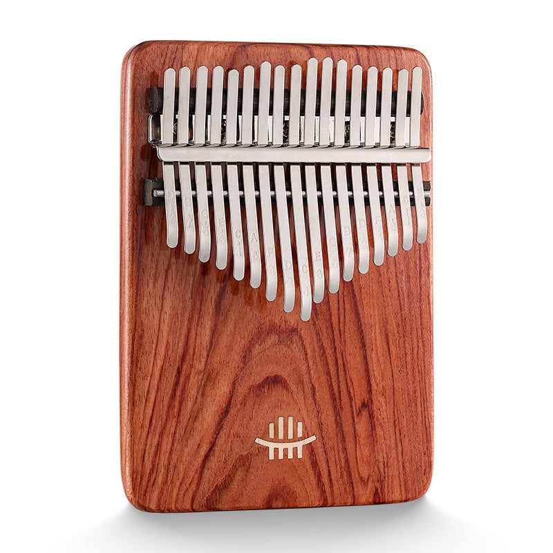 Hluru 17/21 Keys Zambian Padauk C Major Kalimba for Spiritual Practices - Rounded Edge