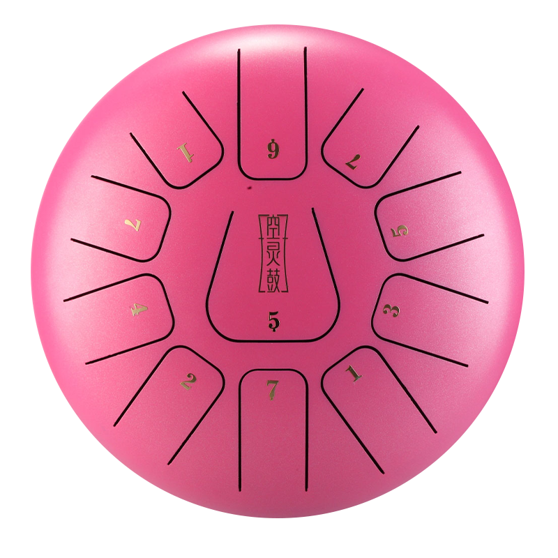 HUASHU Dzwójka z żelaza węglowego 10 cali 11 nut D-dur do terapii muzycznej - kwadratowa dźwiękownia z językiem