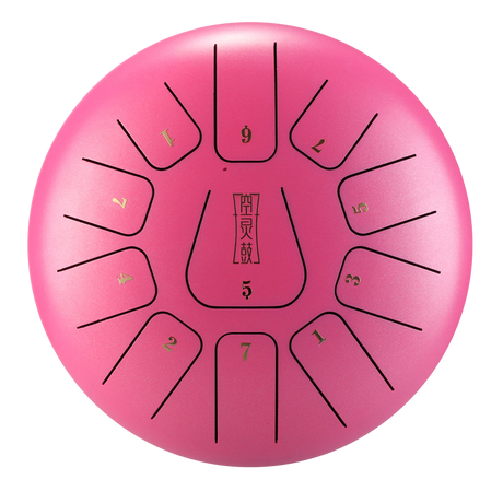 Huashu 탄소강 텅드럼 12인치 11음 C장조 - 휴식용 사각형 텅드럼