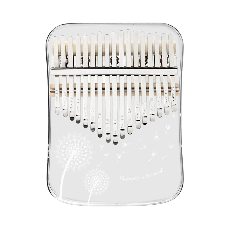 HUASHU Acrylic 17/21 Keys C Major Kalimba for Music Therapy - Dandelion