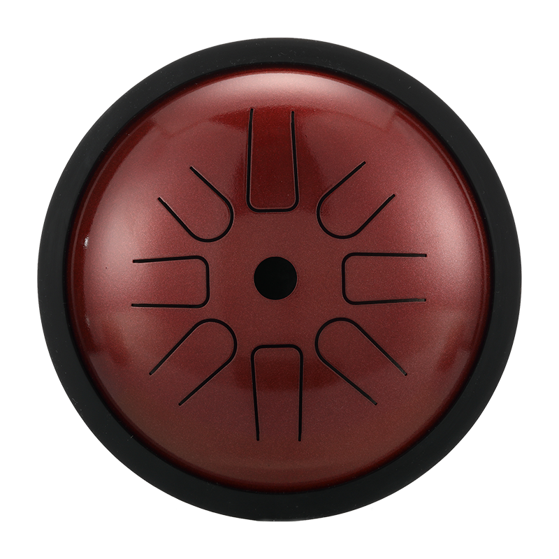 HLURU Mikroaluminiowany Stalowy Tamburyn 6 Cali 8 Noty Wysoka Frekwencja Rozszerzenie na Terapię Muzyczną