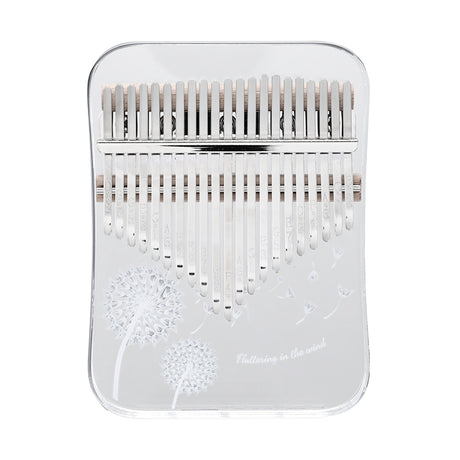 HUASHU Acrylic 17/21 Keys C Major Kalimba for Music Therapy - Dandelion
