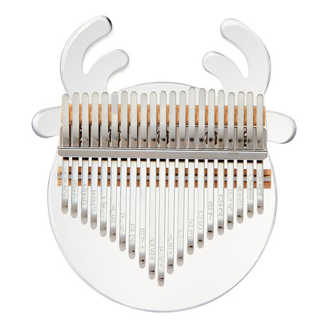 【Engravable】Huashu 17/21 Keys Acrylic C Major Kalimba for Sound Healing - Reindeer