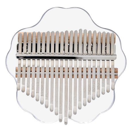 【Engravable】Huashu 17/21 Keys Acrylic C Major Kalimba for Yoga - Transparent Sakura