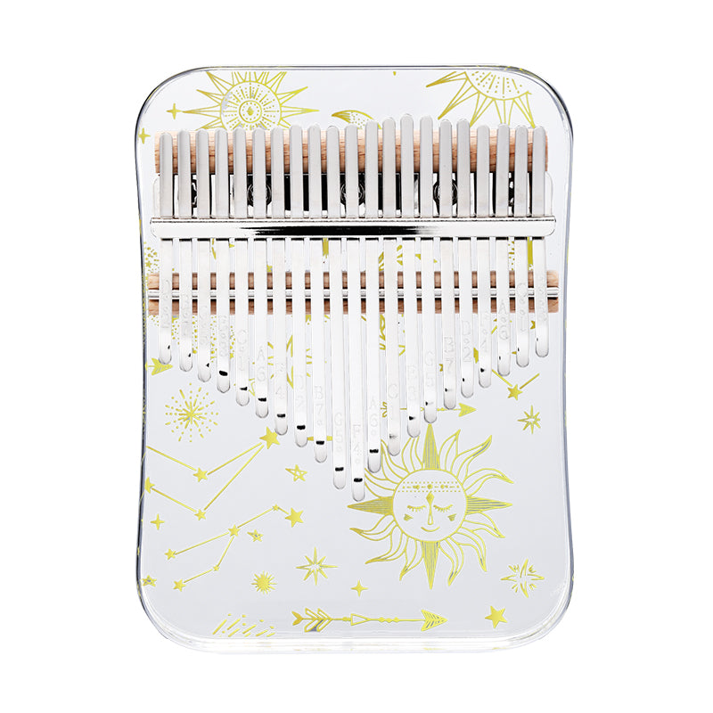 Huashu 21 Keys Acrylic C Major Kalimba for Meditation - Constellation