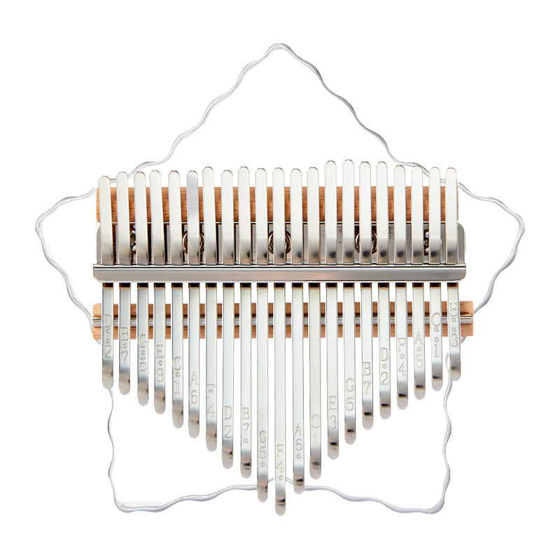 【Engravable】Huashu 8/17/21 Keys Acrylic C Major Kalimba for Mindfulness - Transparent Star