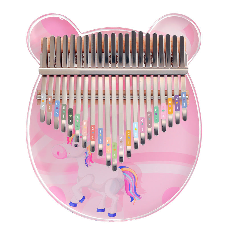 HUASHU Acrylic 17/21 Keys C Major Kalimba for Spiritual Practices - Unicorn Series