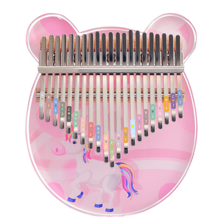 HUASHU Acrylic 17/21 Keys C Major Kalimba for Spiritual Practices - Unicorn Series