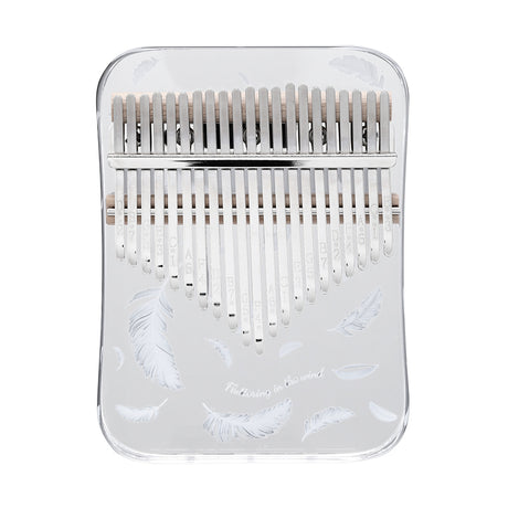 HUASHU Acrylic 17/21 Keys C Major Kalimba for Music Therapy - Feather