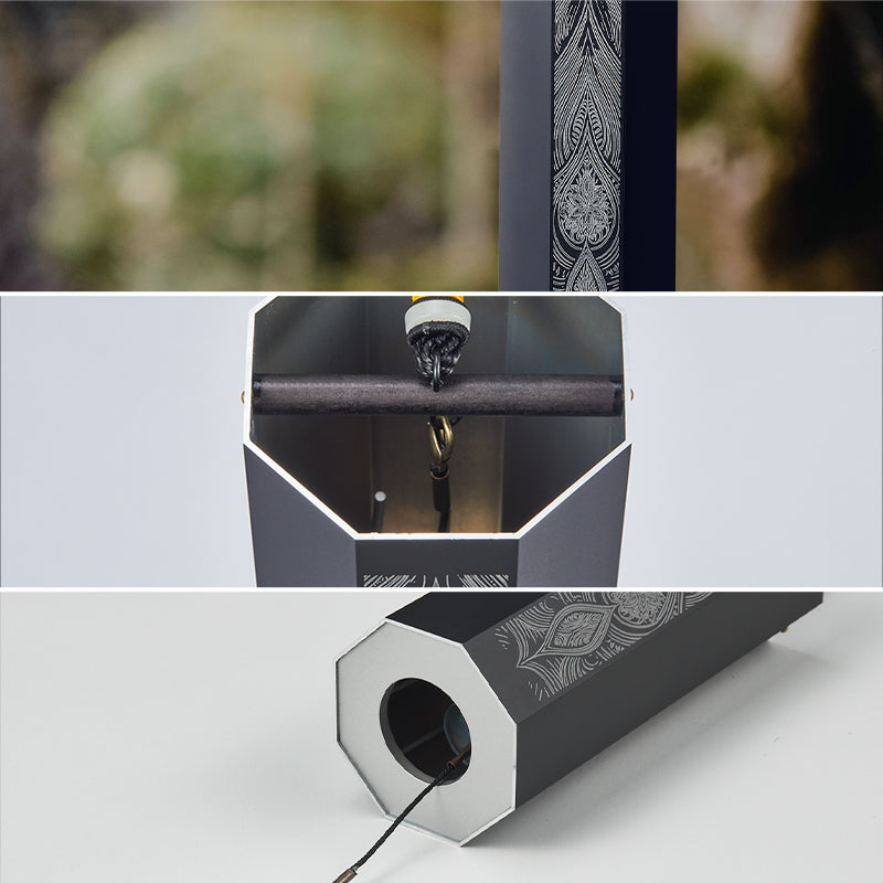 Hluru 알루미늄 합금 바람맞이 8개의 막대 단일 스윙 명상용 - 옥타곤 명상 시리즈