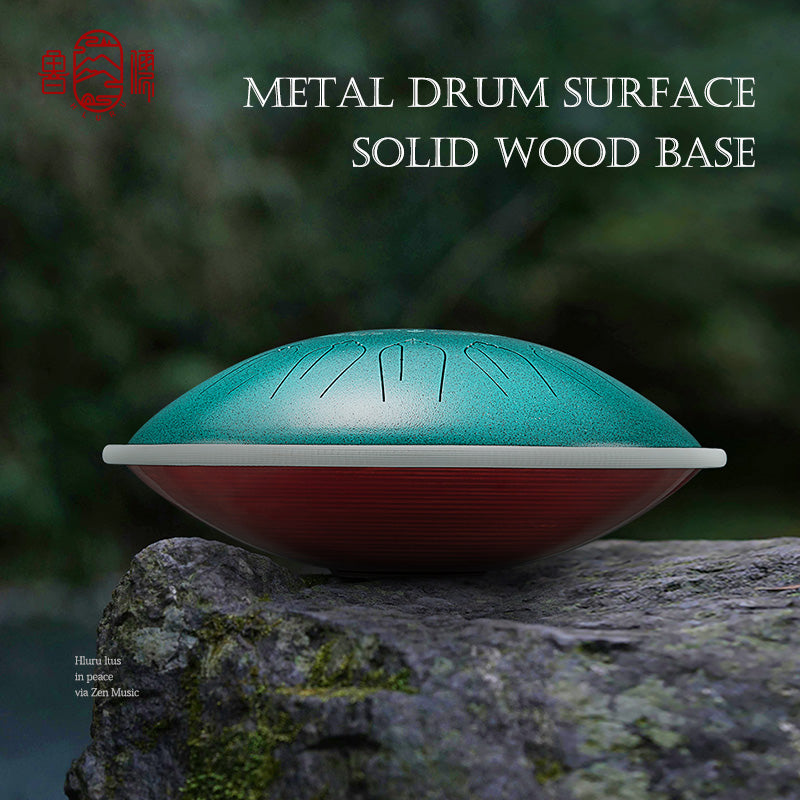 Hluru 미세합금강 텅드럼 15 노트 14'' C장조 440Hz 명상용 - Eq 치유
