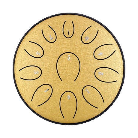 HUASHU Dzwójka z żelaza węglowego 6 cali 11 nut D5 Maj na praktyki duchowe - Dzwójka z języczkiem okrągła