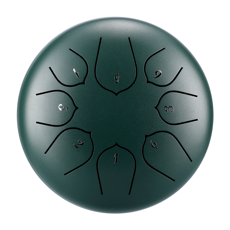 HUASHU Dzwon zębaty z stali węglowej 6 cali 8 nut C5 Major do relaksu - Ulepszony Dzwon zębaty Lotus