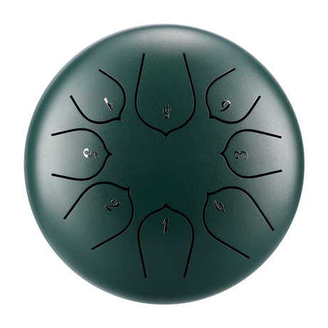 HUASHU Dzwon zębaty z stali węglowej 6 cali 8 nut C5 Major do relaksu - Ulepszony Dzwon zębaty Lotus