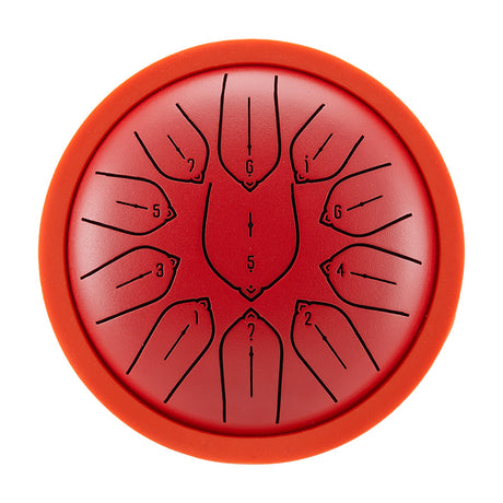 Huashu 11 notes 6 inch Small Carbon Steel Tongue Drum For Beginner and Kid - Harmonic Disc Drum