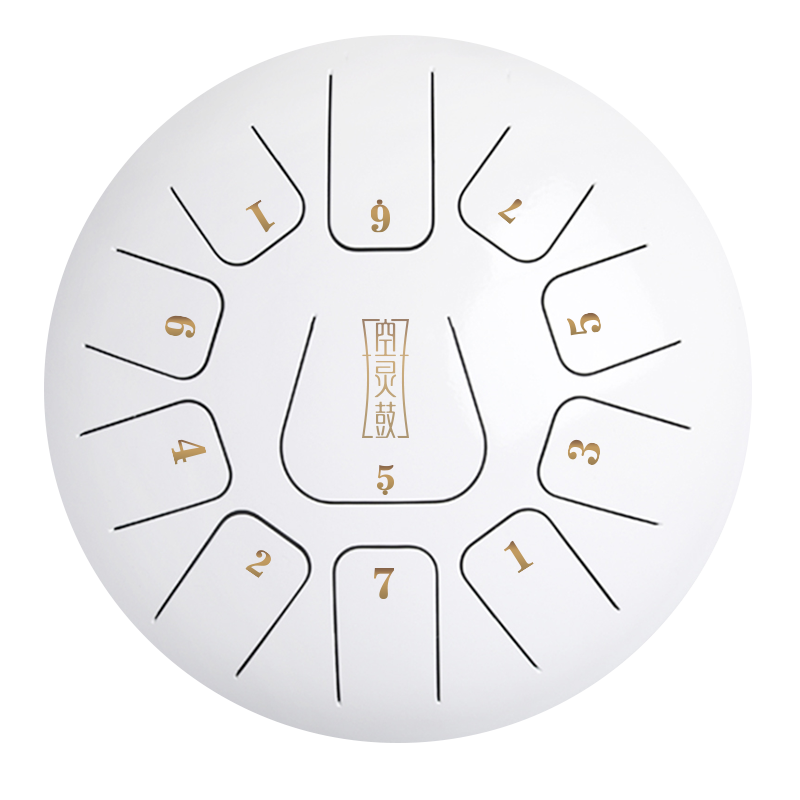 HUASHU Dzwójka z żelaza węglowego 10 cali 11 nut D-dur do terapii muzycznej - kwadratowa dźwiękownia z językiem