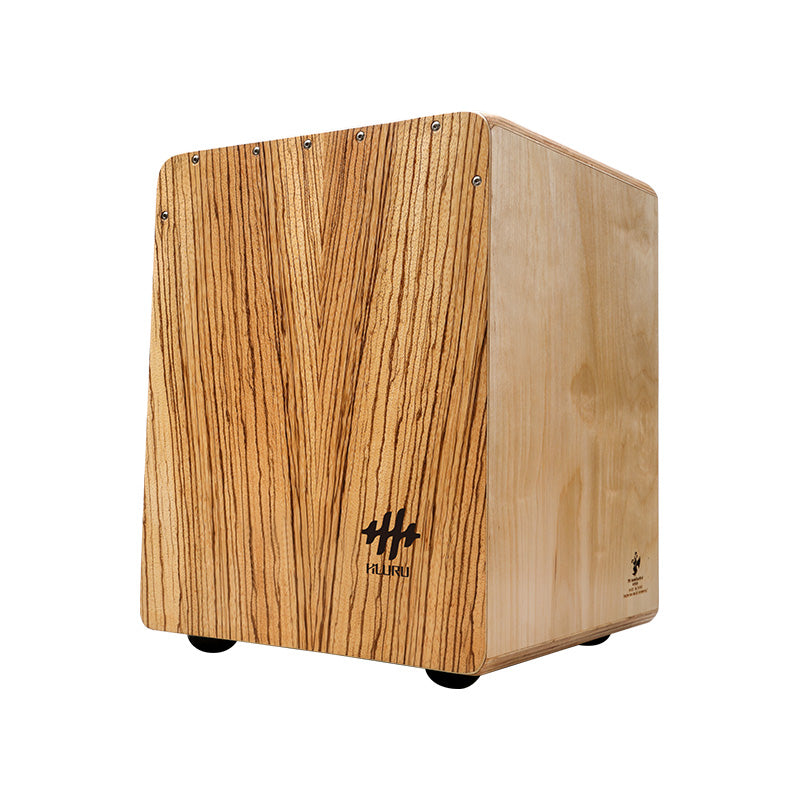 HLURU Zebra Wood Cajón Drum Percussion Box Drum dla Dzieci do Wczesnego Edukacji Dziecięcej - 36CN Vermilion Bird